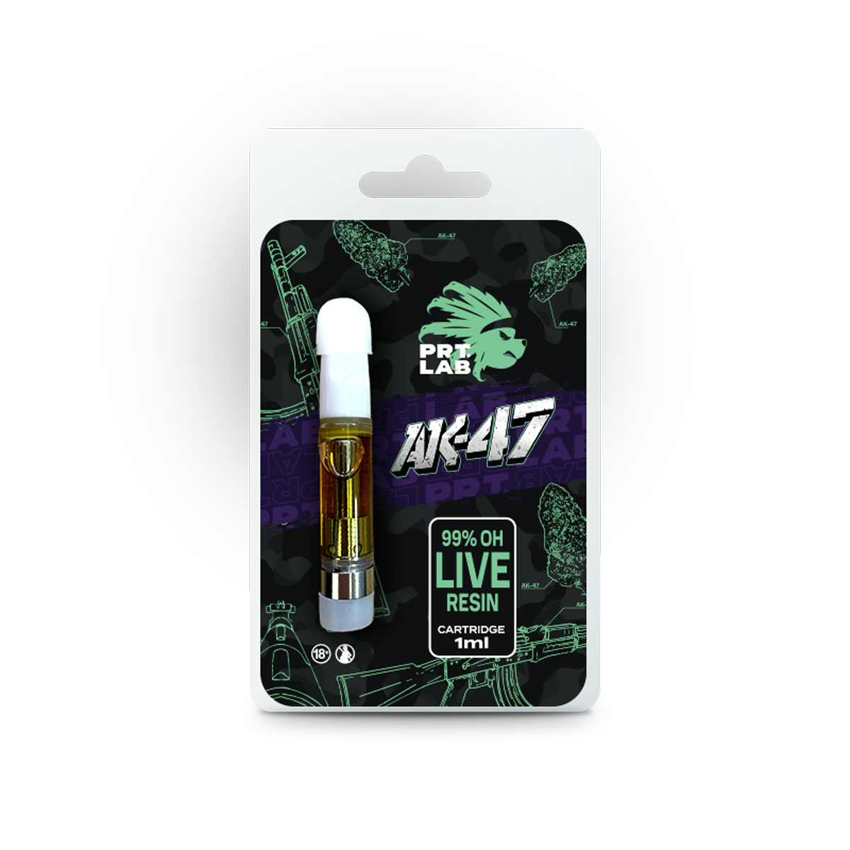 PRT LAB Live Resin Kartuschen 99 % OH 1 ML