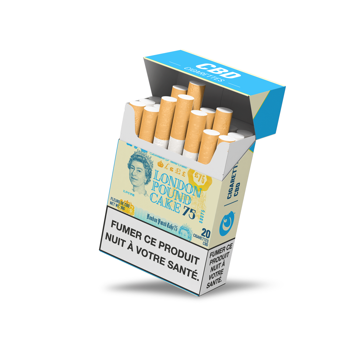 CBD-Zigaretten LONDON POUND CAKE 75 COOKIES