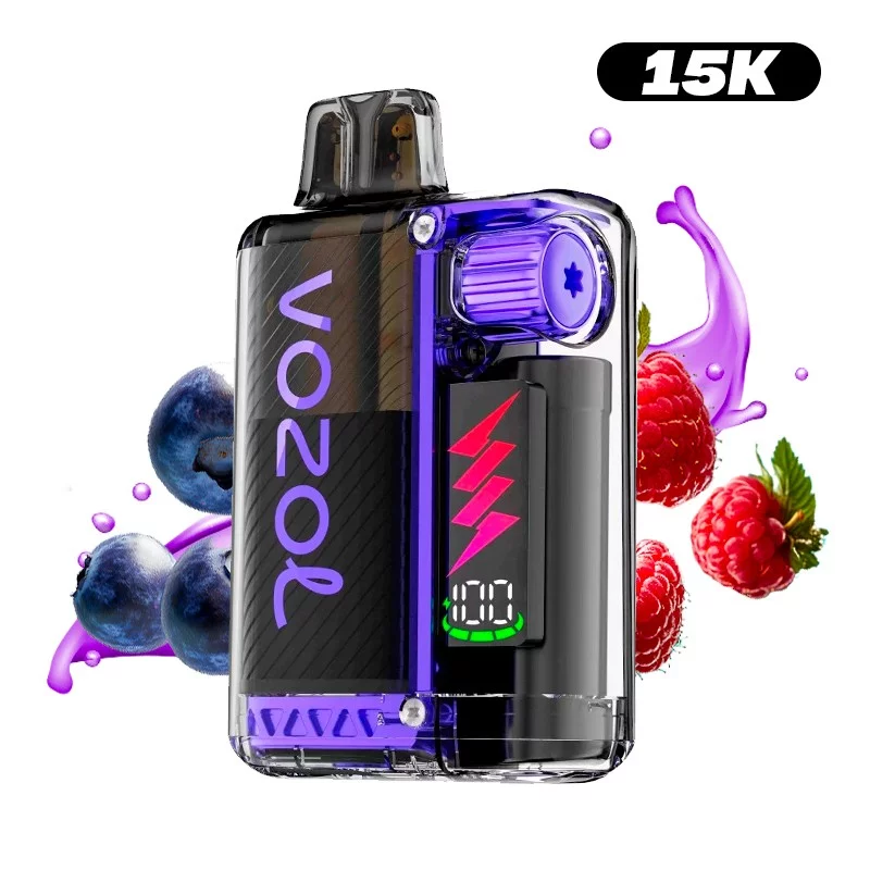Wiederaufladbare Puff 15K Vozol Säuerliche Himbeere Blaubeere