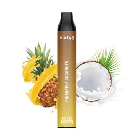 Puff Pen CBD (5%) Pineapple Coconuts by Sixty8, Romania