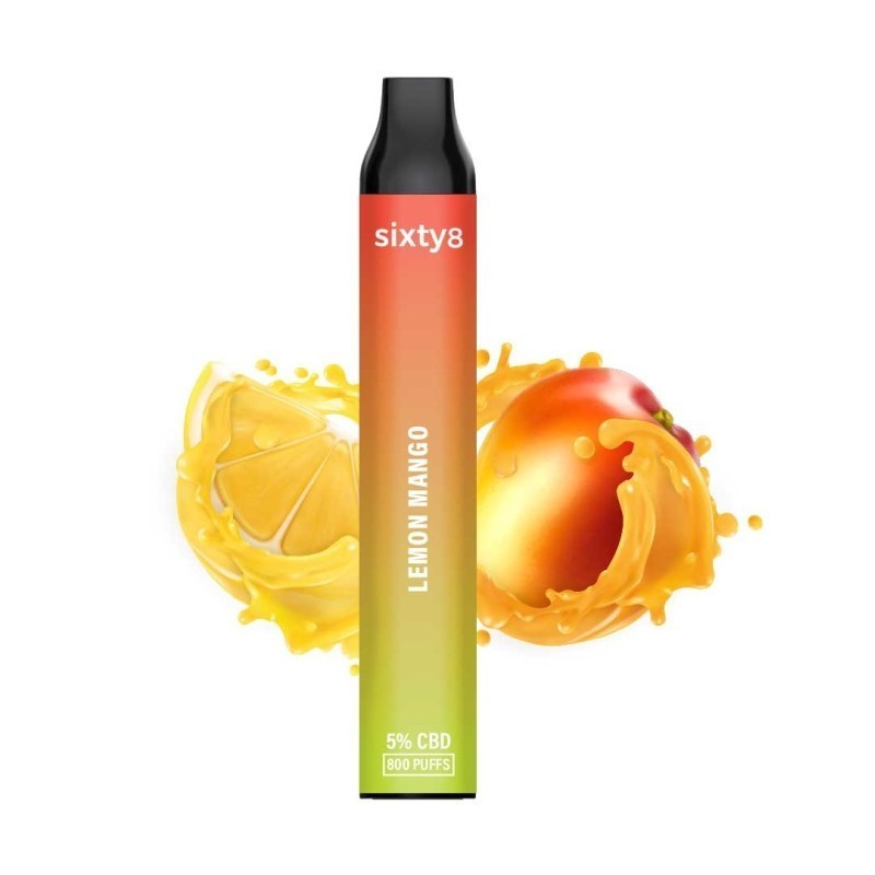 Puff Pen CBD (5 %) Lemon Mango von Sixty8 Rumänien