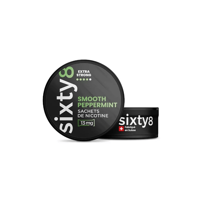 Peppermint nicotine snus