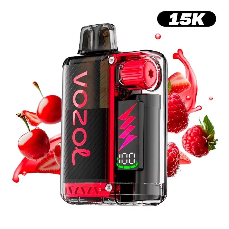 PUFF WIEDERAUFLADBAR 15K VOZOL ERDBEERE HIMBEERE KIRSCHE 12ML