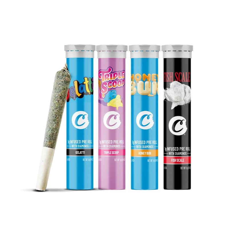Pack of 4 infused Cookies pre-rolls