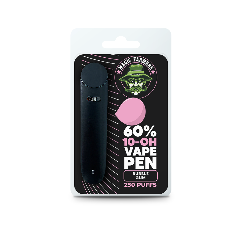 10-OH-HHC Vape Bubble Gum 60% 10-OH-HHC Einweg Pen (250 Züge)