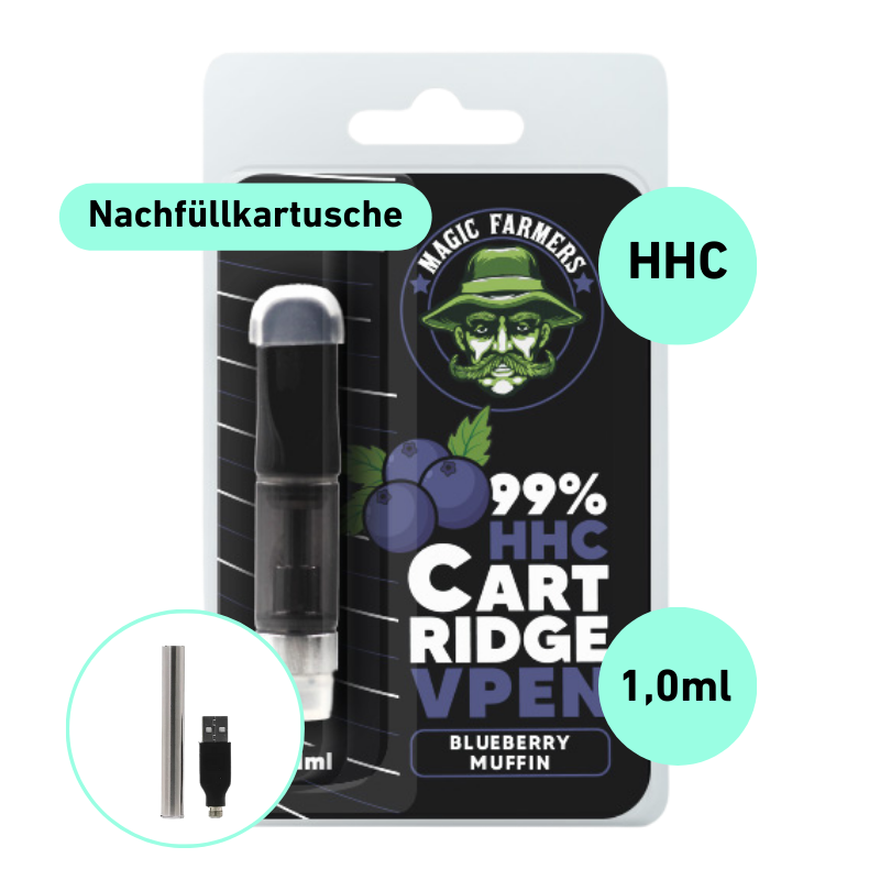 Muffin aux myrtilles HHC Vape 99% HHC 1,0 ml