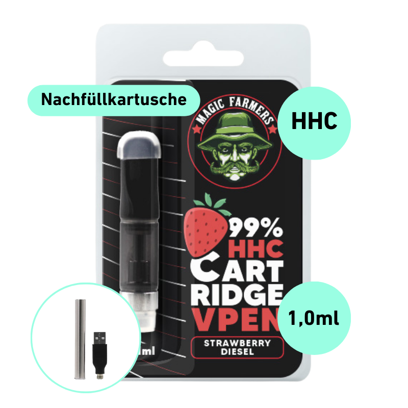 HHC Vape Fraise Diesel 99% HHC 1.0ml