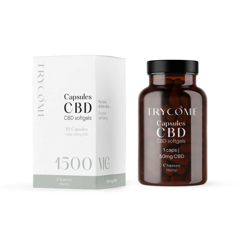 CBD-Kapseln mit CBD 10% 50MG - Trycome