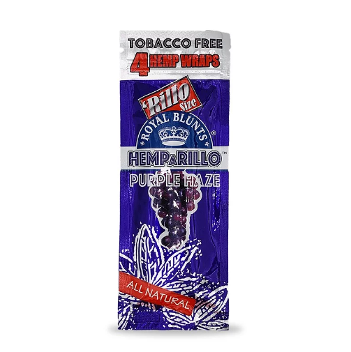 Blunts non remplis de saveur Purple Haze 4 pièces.