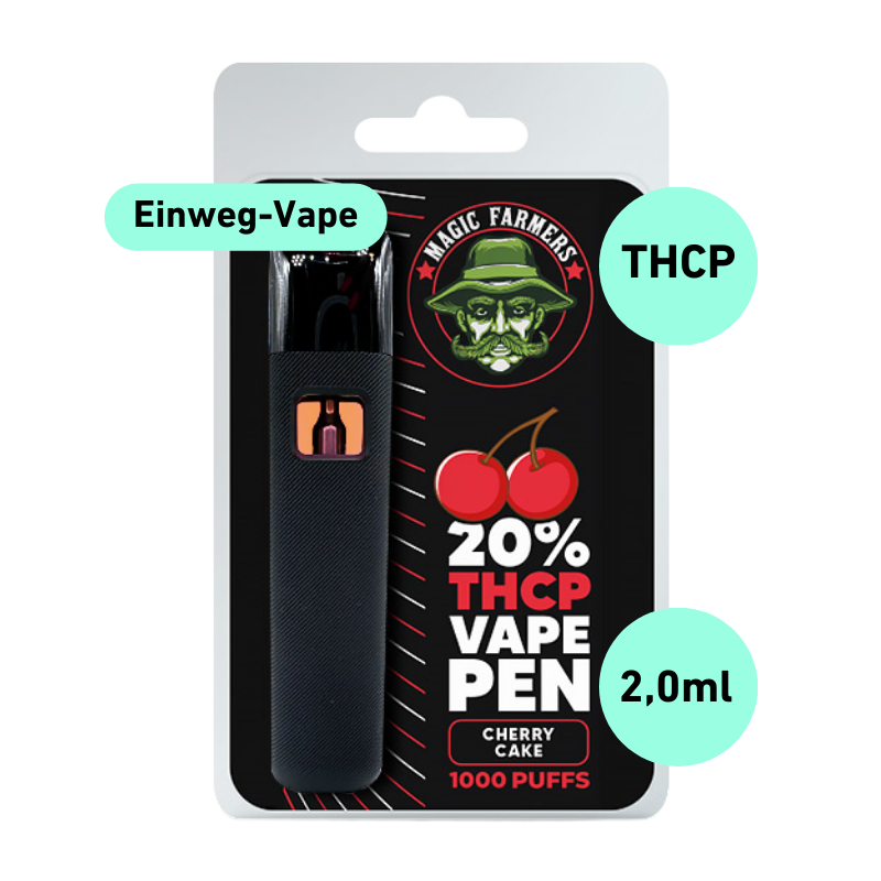 THC-P Vape Cherry Cake 20% THC-P Einweg Pen (1000 Züge) 2,0ml