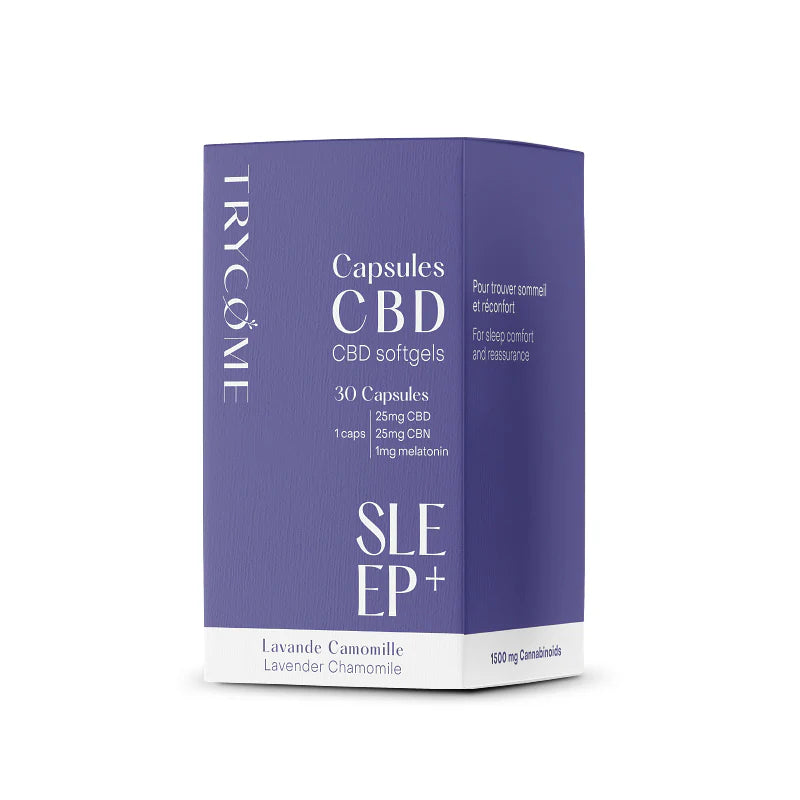 Sleep + capsules with CBD 1500MG - Trycome