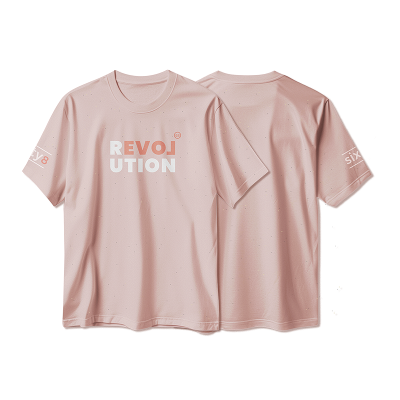 Sixty8 T-Shirt in Rosa mit Punkten